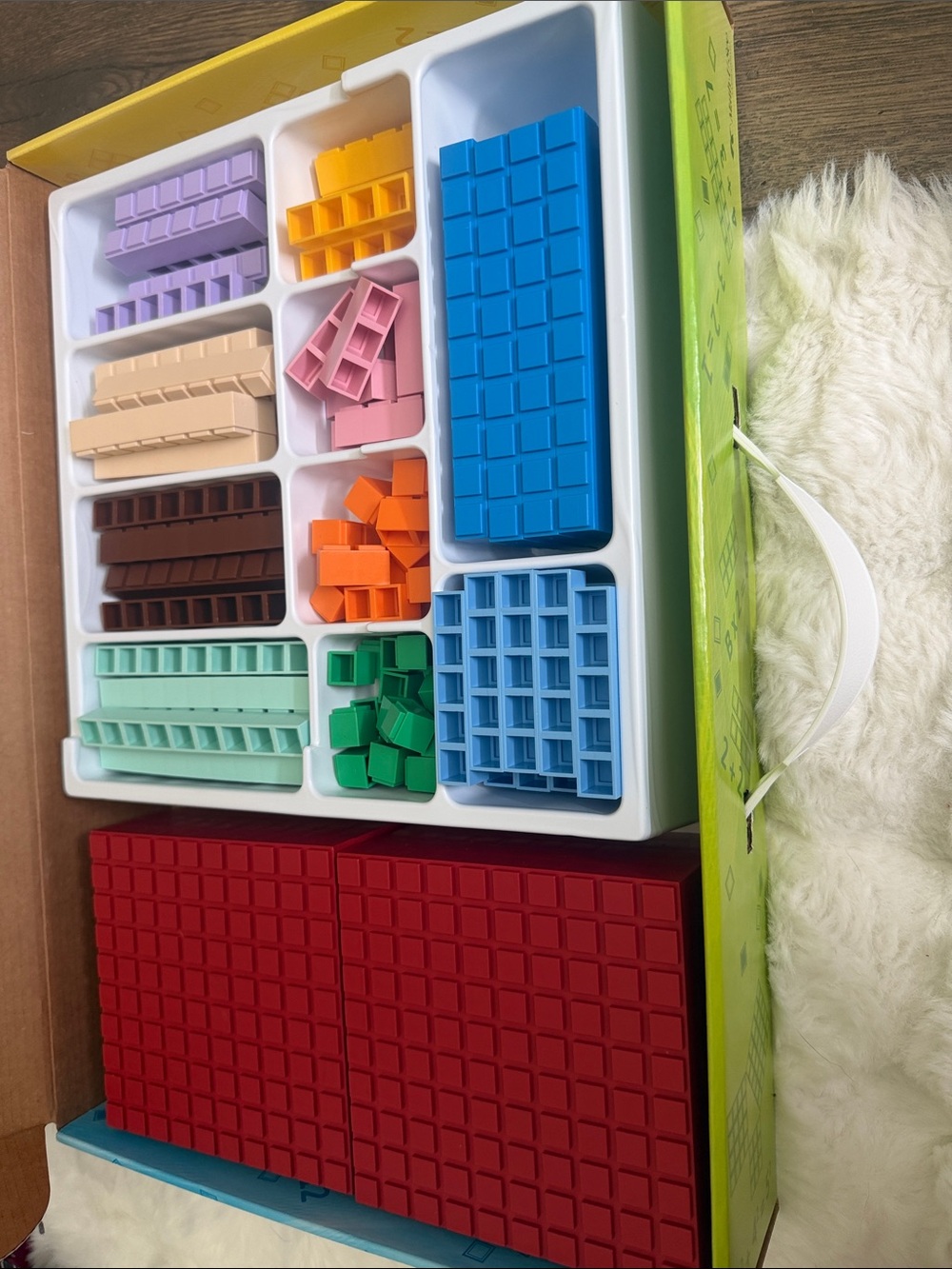 Integer Block Kit – Multicolor Math Manipulatives (Red, Blue, Green, Pink) - Picture 2 of 3